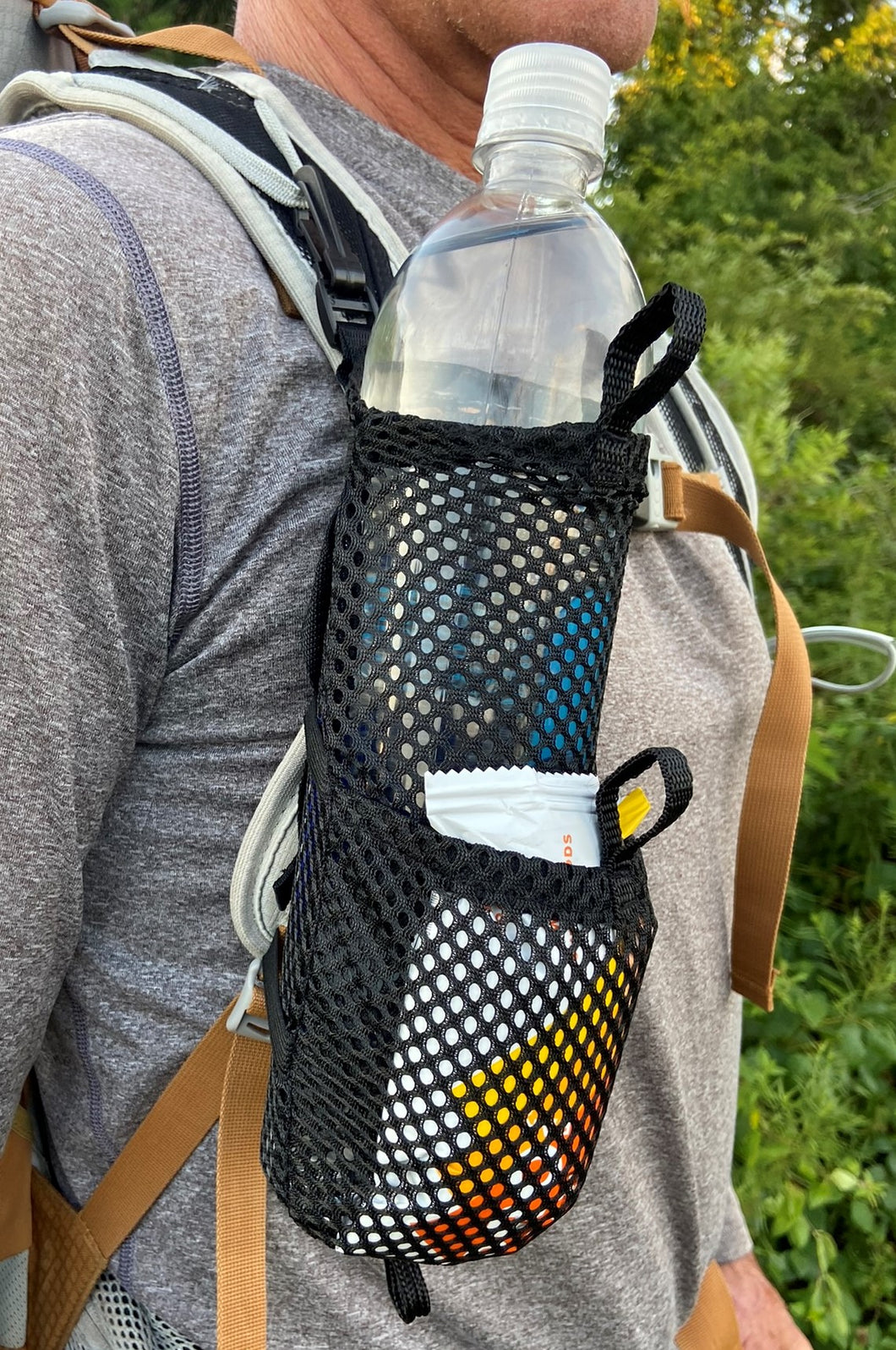 DIY Water Bottle Holders for Backpacking 